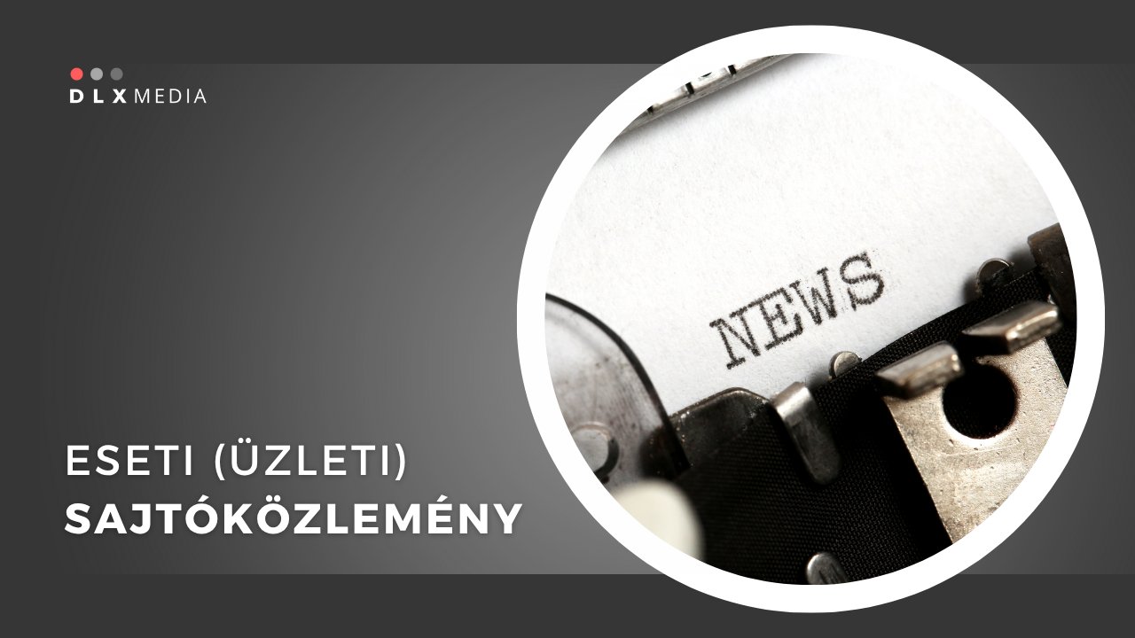 Üzleti sajtóközlemény