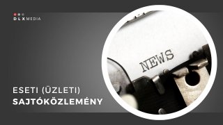 Üzleti sajtóközlemény